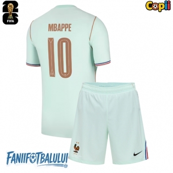 Franța Kylian Mbappe #10 Echipament de Fotbal Replică Mondial 2026 Copii Deplasare (+ Șorturi)